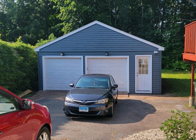 Insulated Vinyl Siding Replacement in Berlin CT Garage