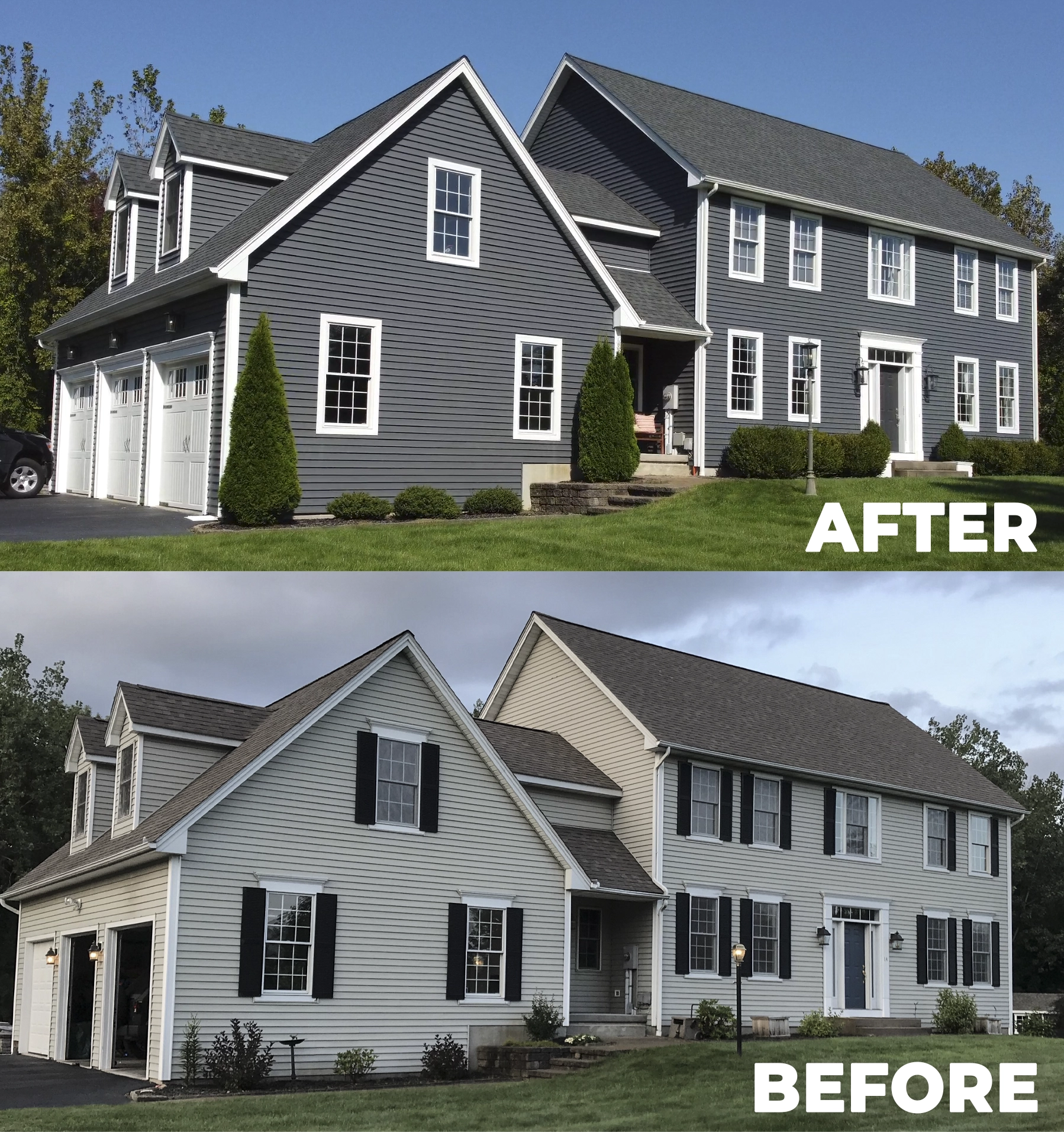 Siding replacement in ct before and after